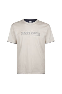 T-SHIRT GIROCOLLO HAPPY PLACE