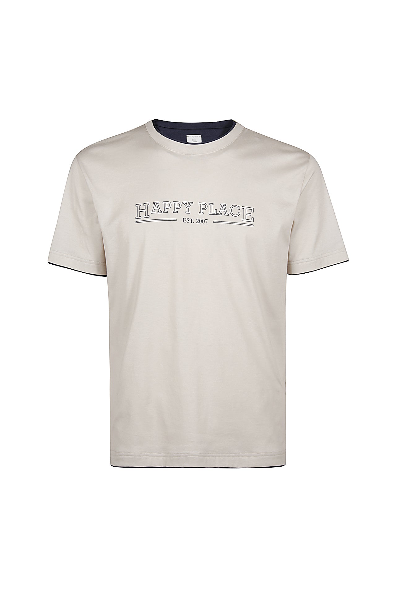 T-SHIRT GIROCOLLO HAPPY PLACE