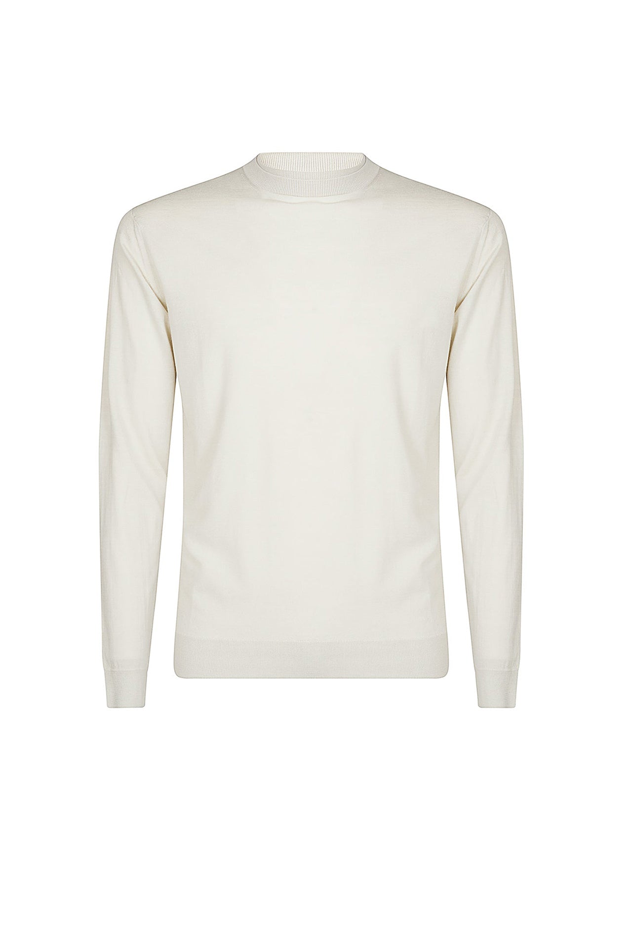 Pull col rond à maille fine - Vert Militaire