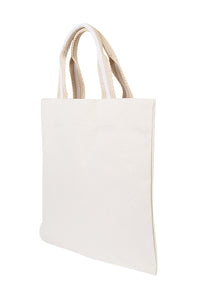 Cabas à logo - Blanc & Beige