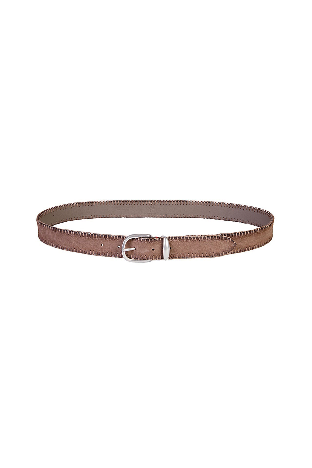 Ceinture à boucle en cuir - Sable