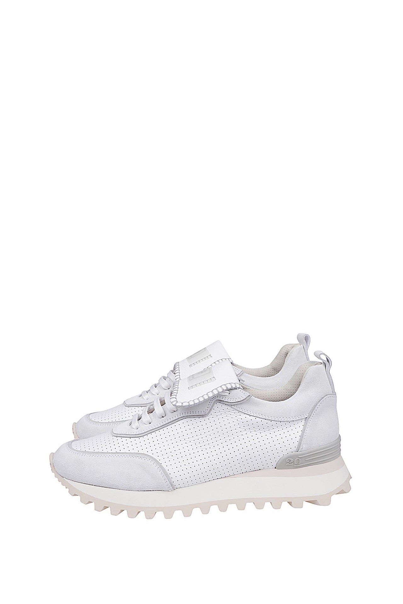 Baskets à lacets - Blanc & Mastic
