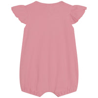 Combi-short à manches volantées - Light corail