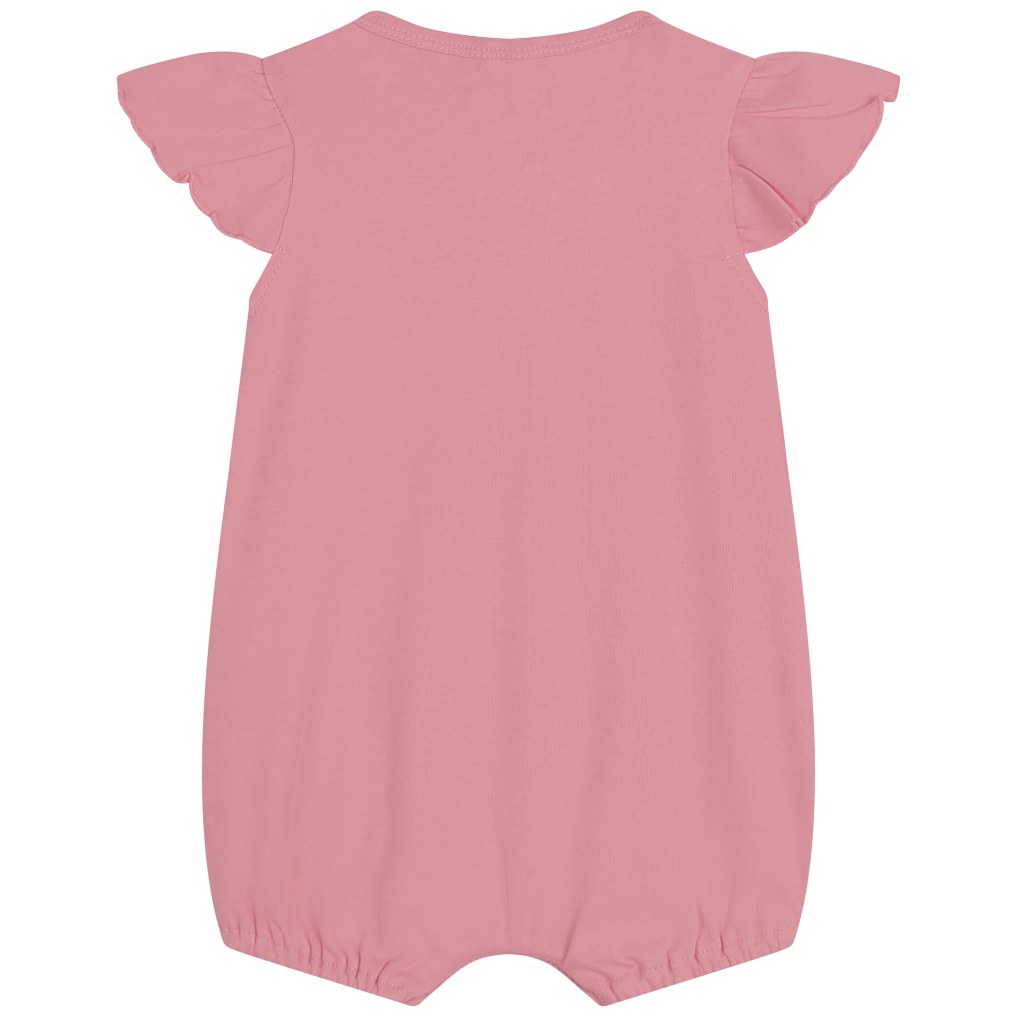 Combi-short à manches volantées - Light corail