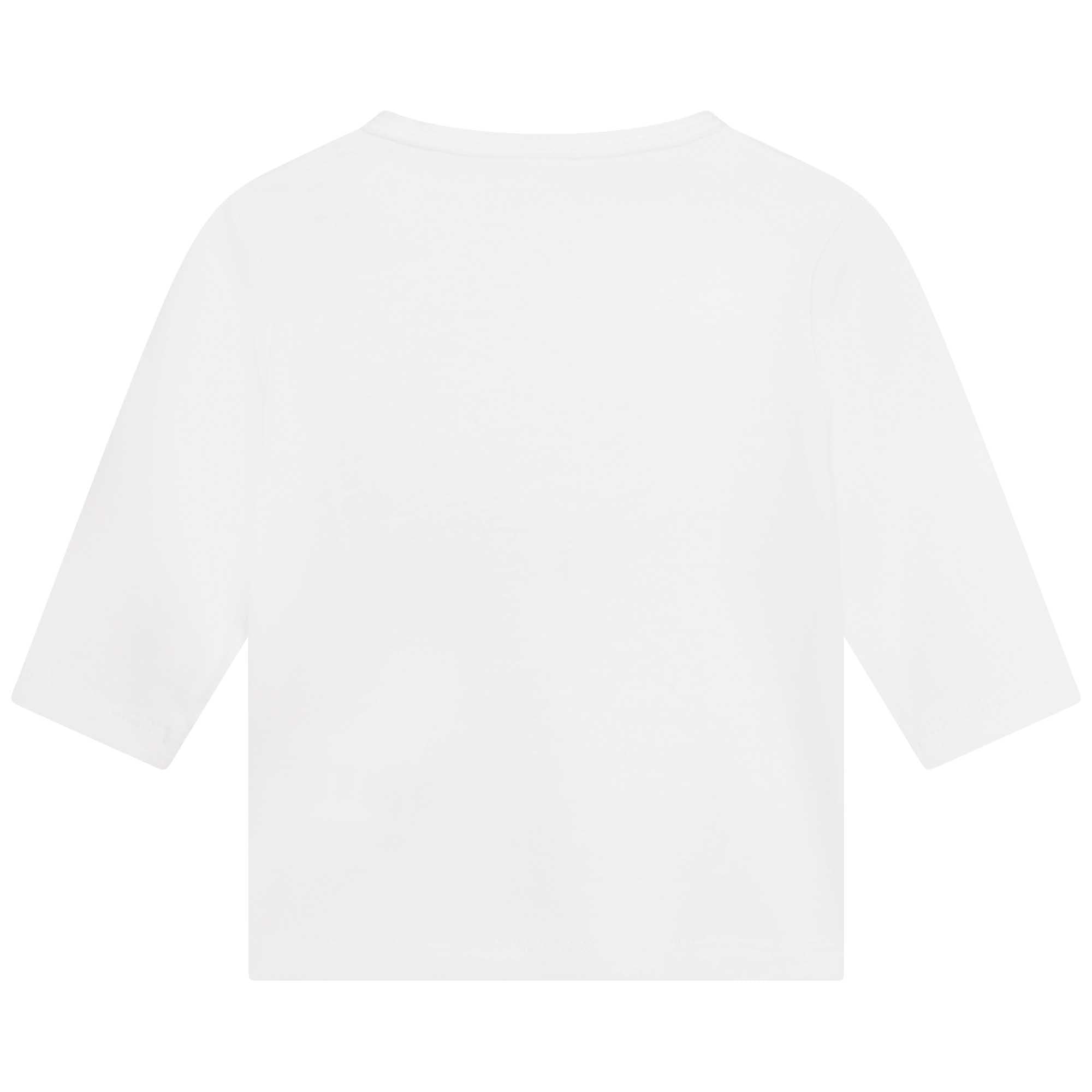 T-shirt à manches longues en interlock - Blanc