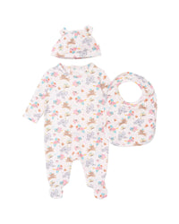 Ensemble pyjama bavoir et bonnet - Loukoum