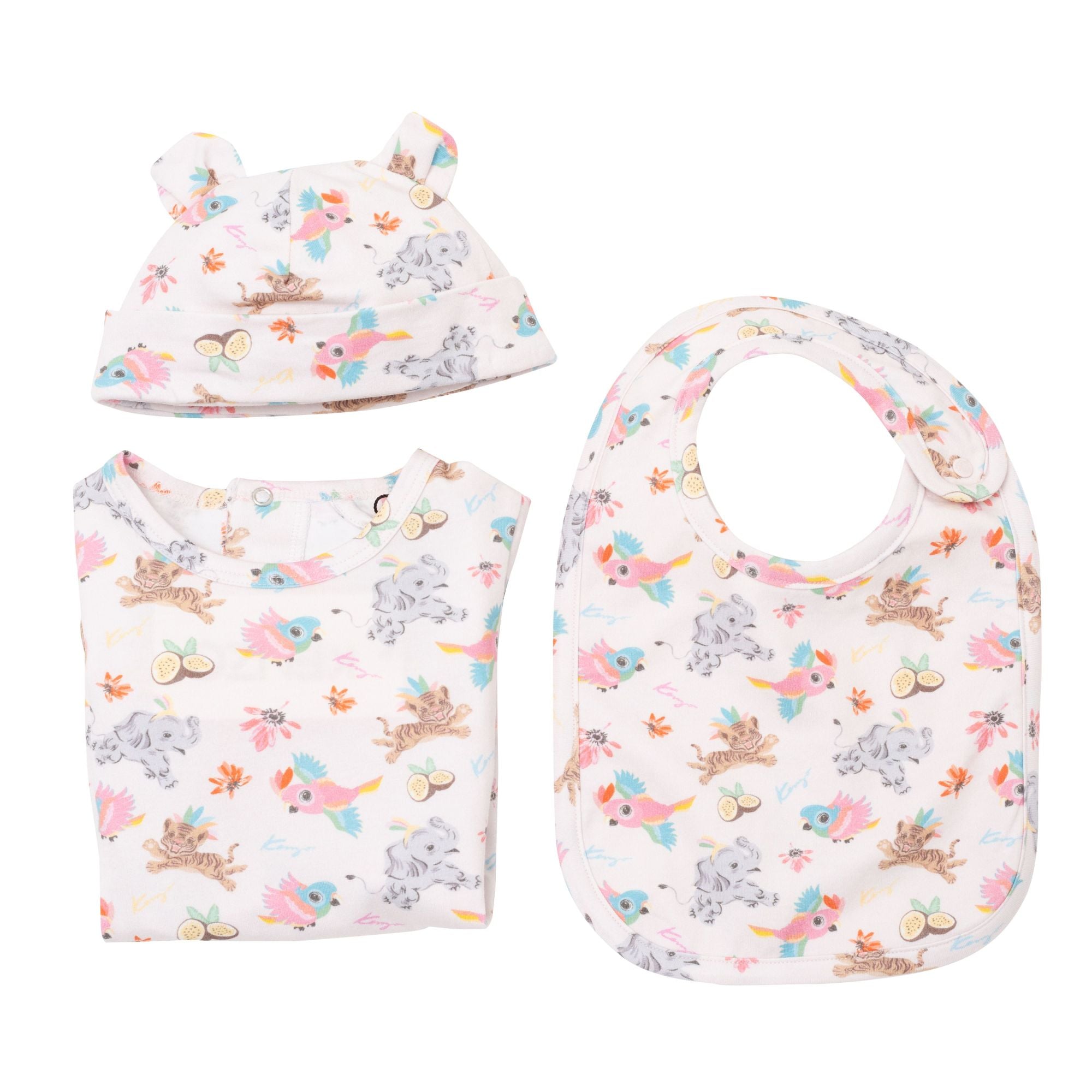 Ensemble pyjama bavoir et bonnet - Loukoum