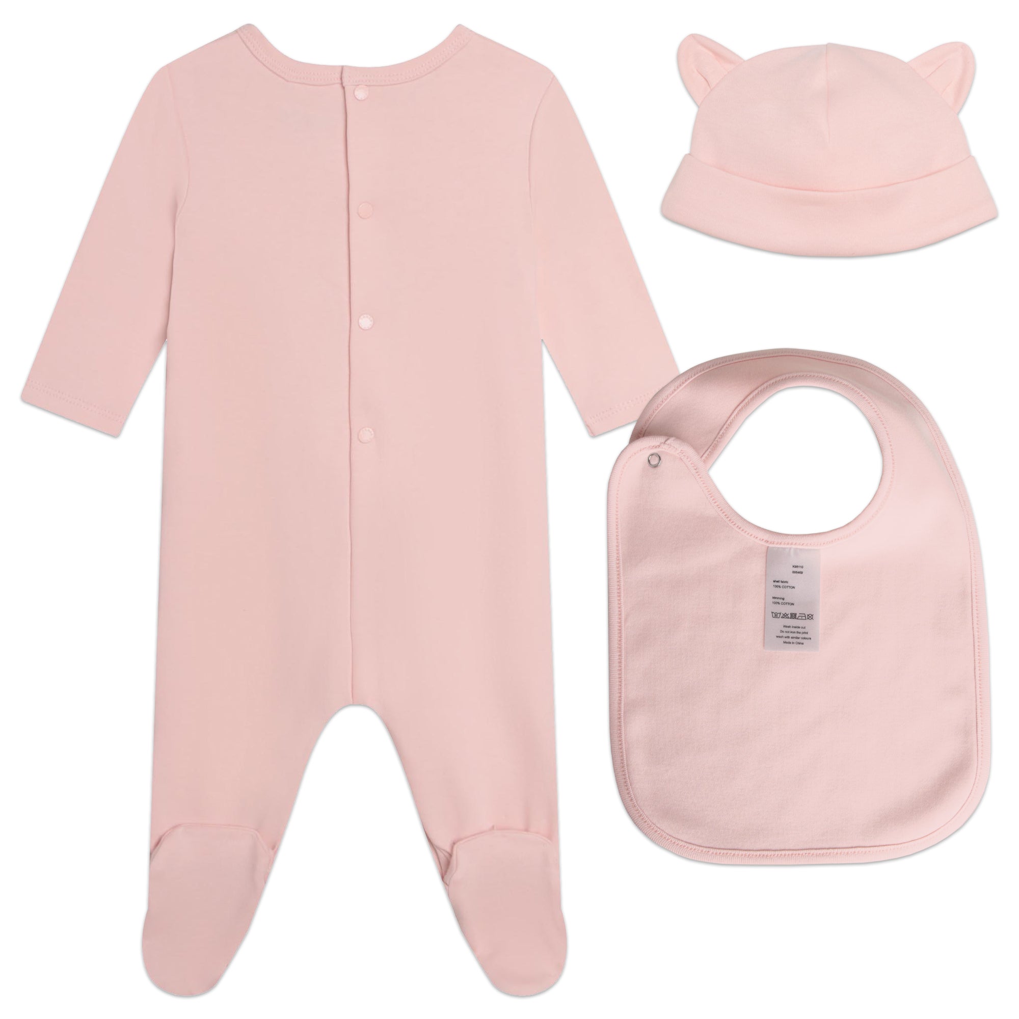 Ensemble de pyjama en coton - Rose poudre