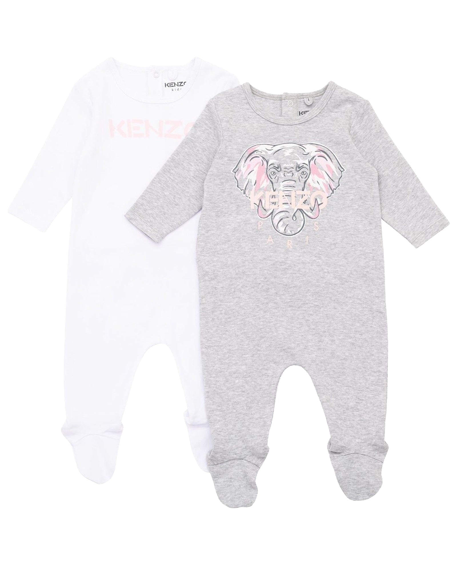 Set of two cotton pyjamas - Mottled Grey