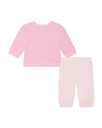 Cotton sweatshirt and trousers set - Magnolia