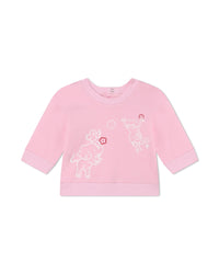 Cotton sweatshirt and trousers set - Magnolia