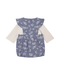 Ensemble t-shirt et bloomer avec logo en coton - Ocean Blue