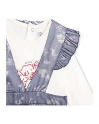 Ensemble t-shirt et bloomer avec logo en coton - Ocean Blue