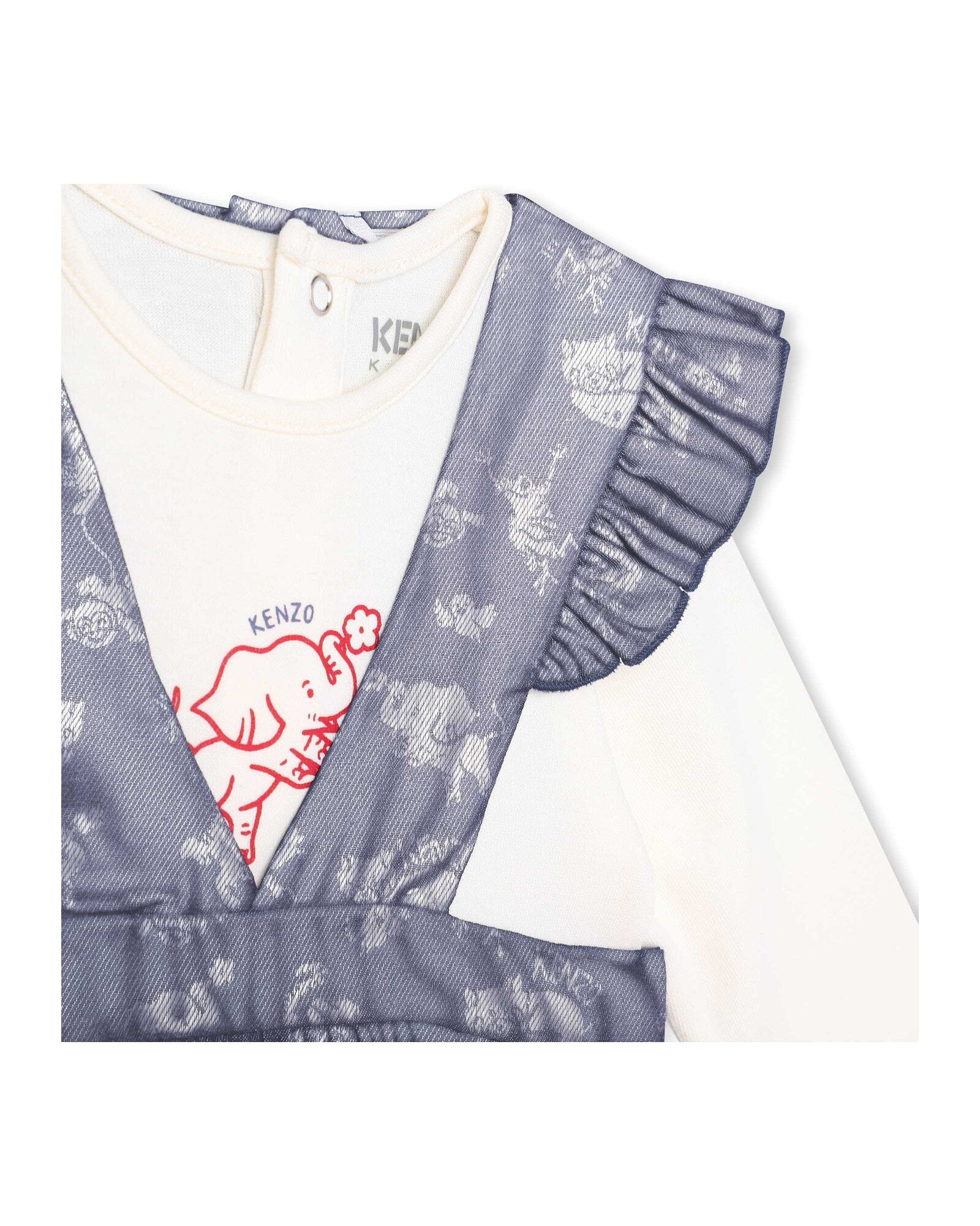 Ensemble t-shirt et bloomer avec logo en coton - Ocean Blue