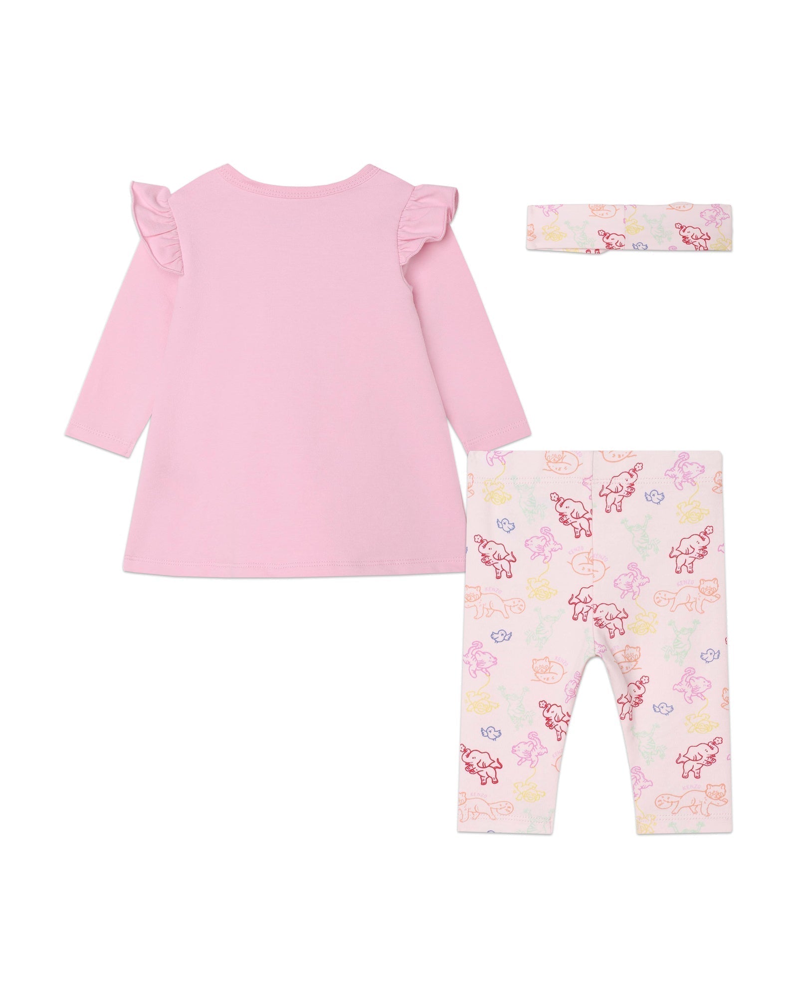 Cotton dress, leggings and bandeau set - Magnolia
