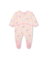 Ensemble pyjama & bavoir et bonnet en coton - Dragée