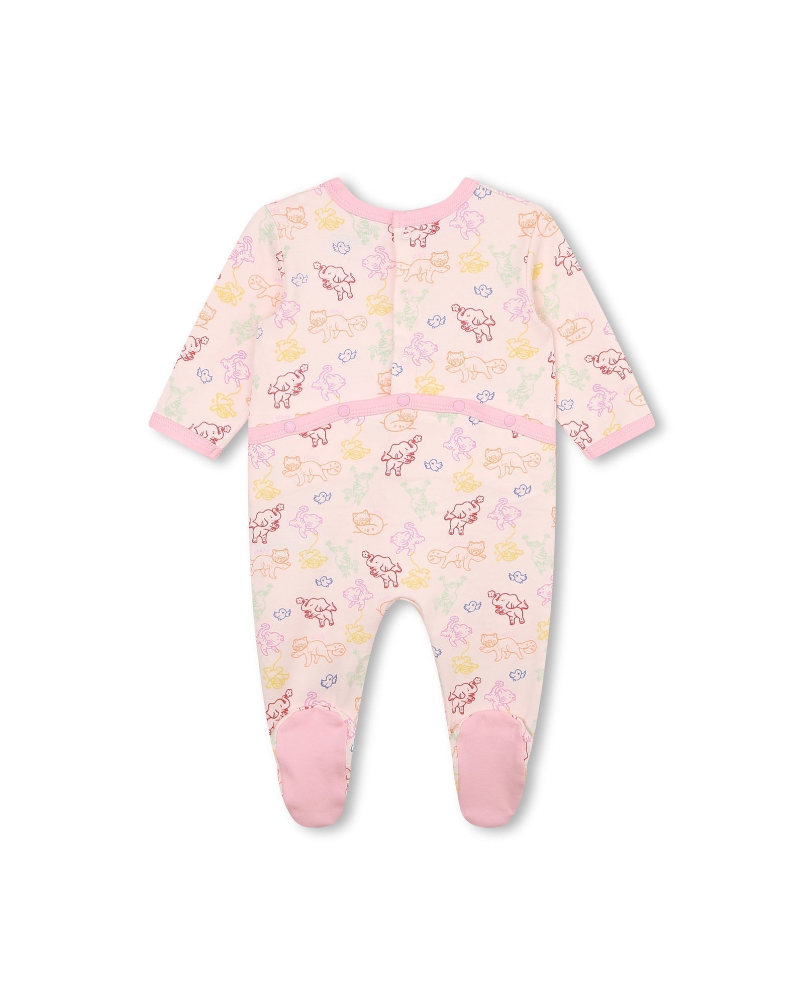 Ensemble pyjama & bavoir et bonnet en coton - Dragée