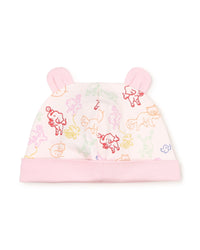 Ensemble pyjama & bavoir et bonnet en coton - Dragée