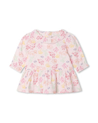 Cotton dress and legging set - Dragée