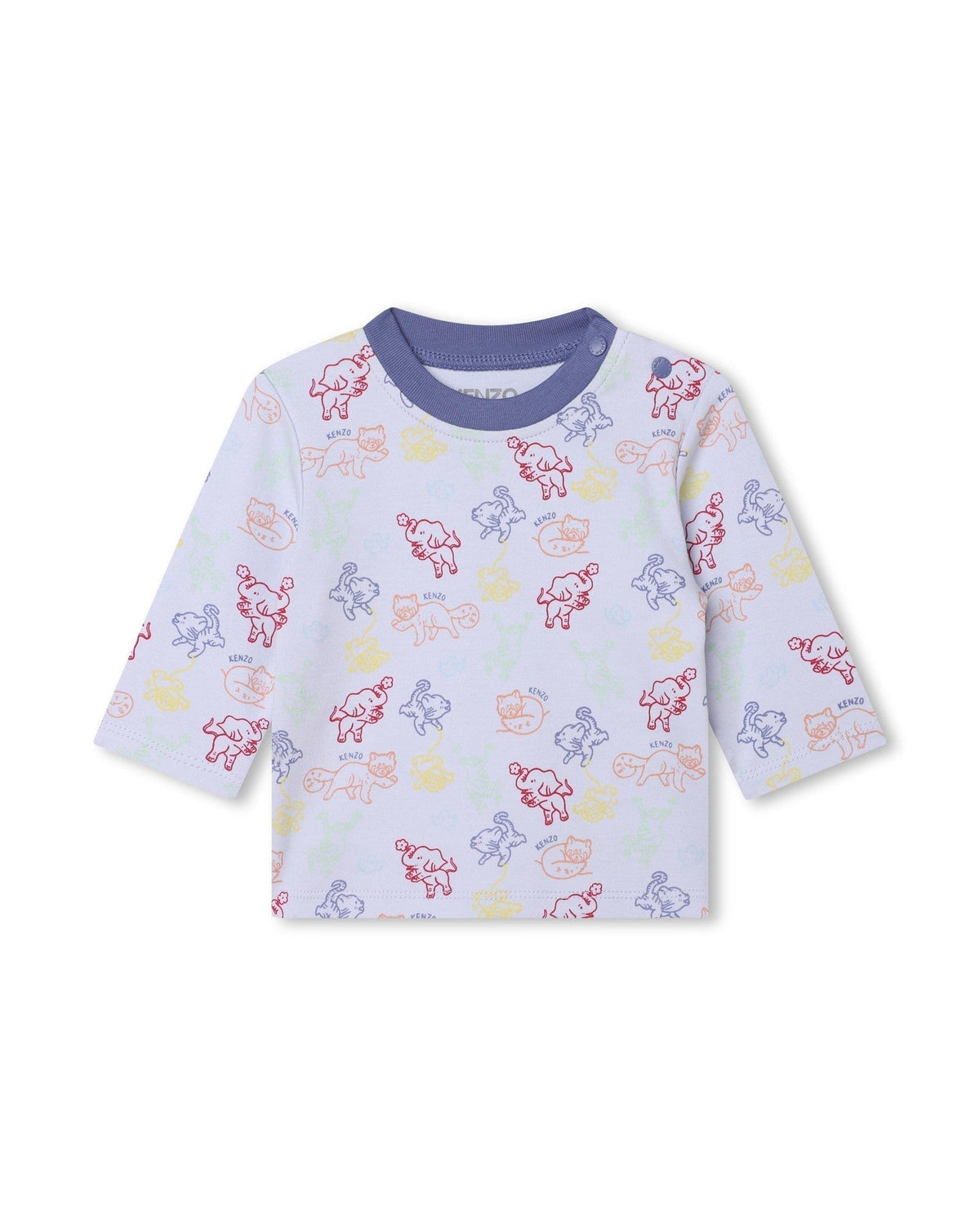 Ensemble t-shirt et pantalon en coton - Ciel