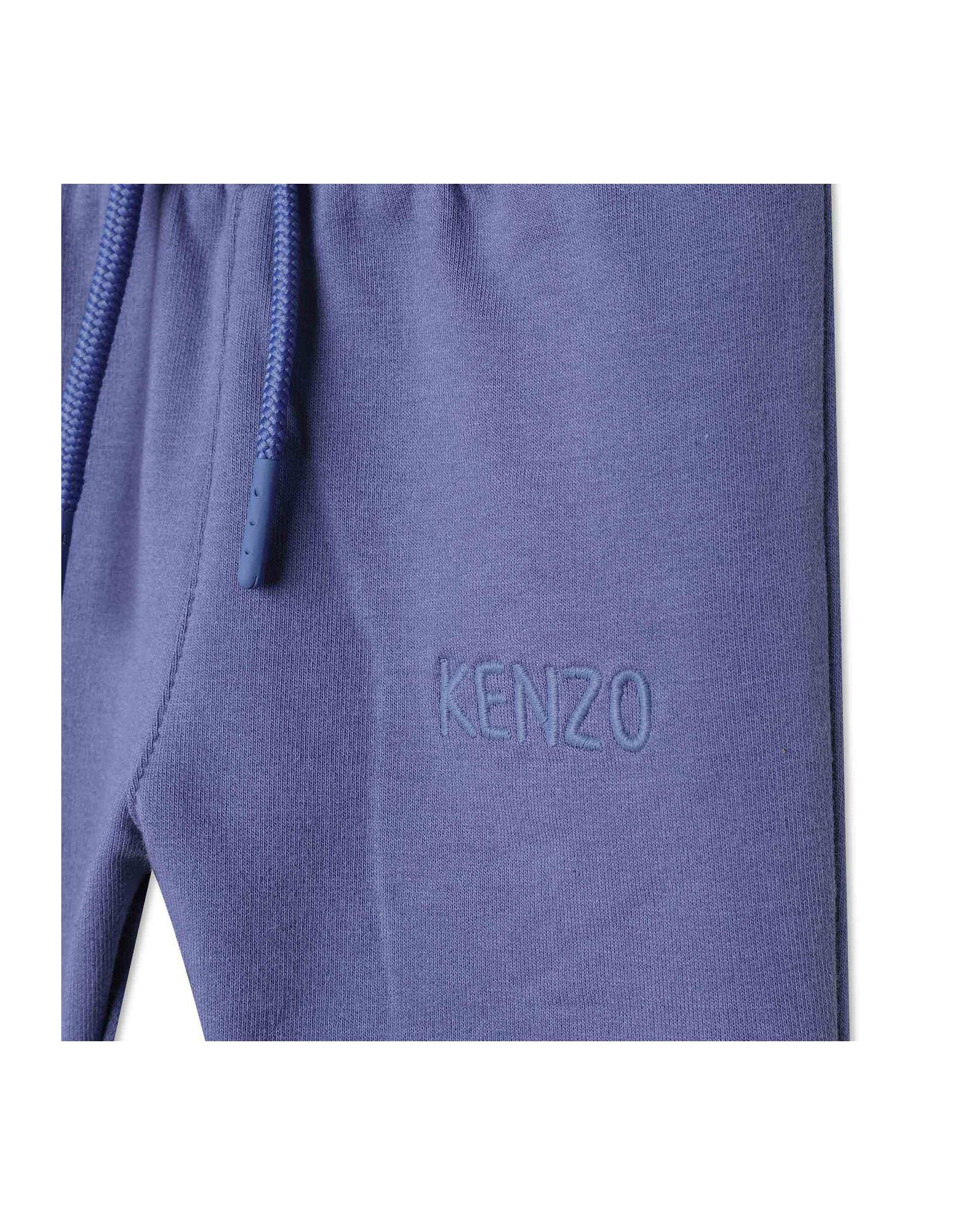 Cotton t-shirt and trousers set - Ciel