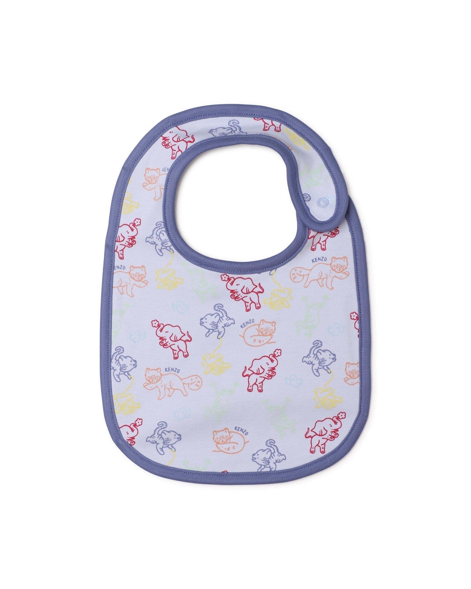 Ensemble pyjama & bavoir et bonnet en coton - Ciel