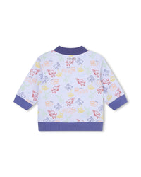 Ensemble cardigan et pantalon en coton - Ciel