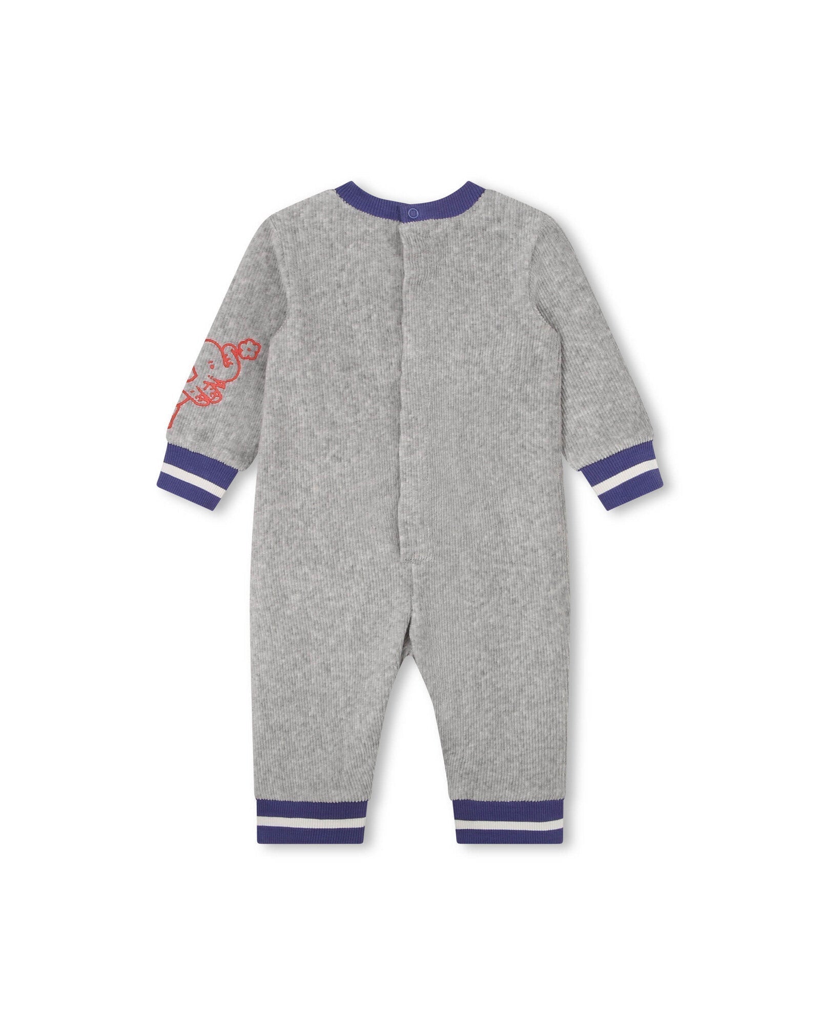 Combinaison et bonnet en coton - Gris Clair