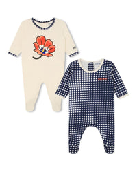 Set of 2 cotton pyjamas - Ivory
