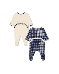 Set of 2 cotton pyjamas - Ivory