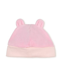 Cotton pyjama & bib and bonnet set - Magnolia