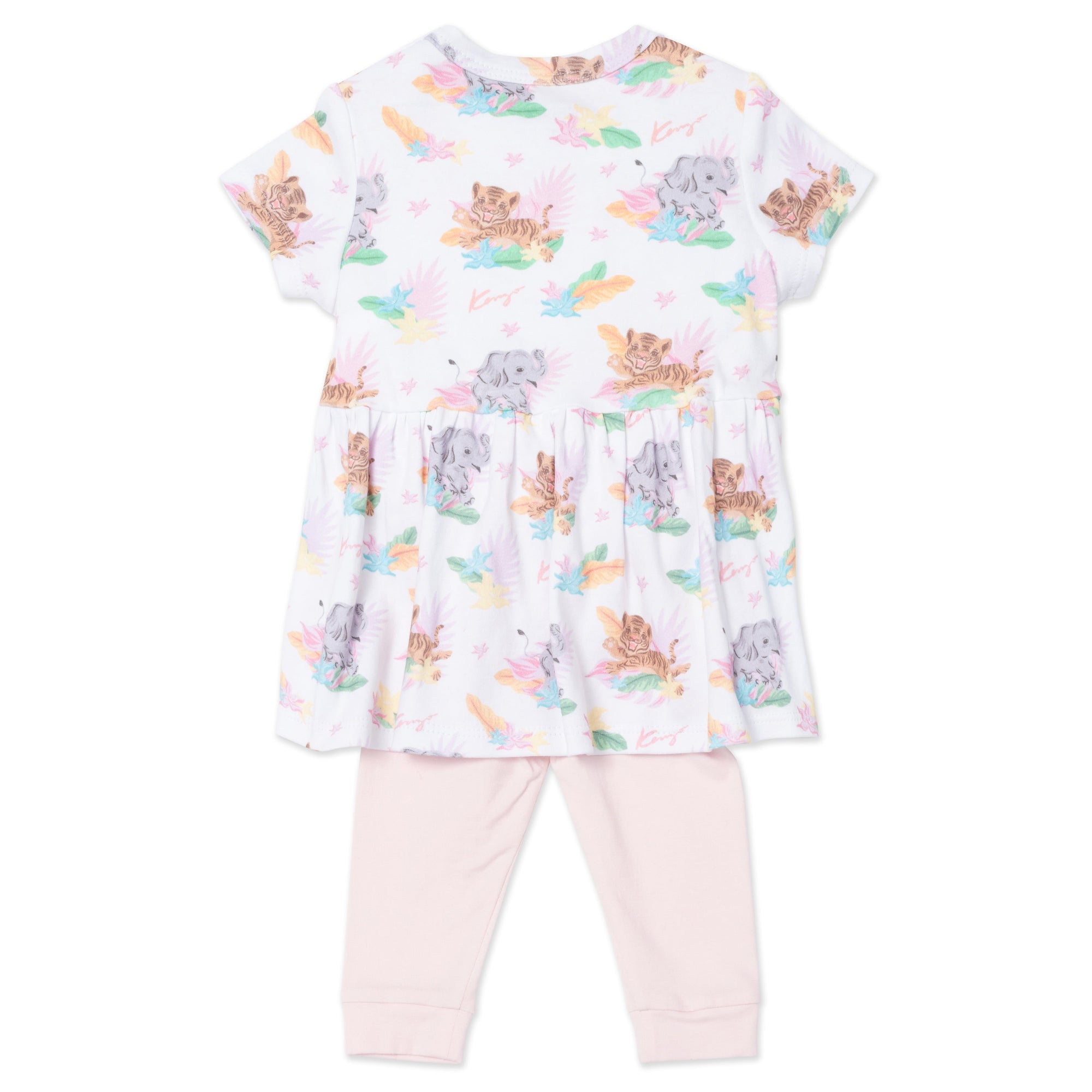 Ensemble robe et pantalon - Blanc cassé