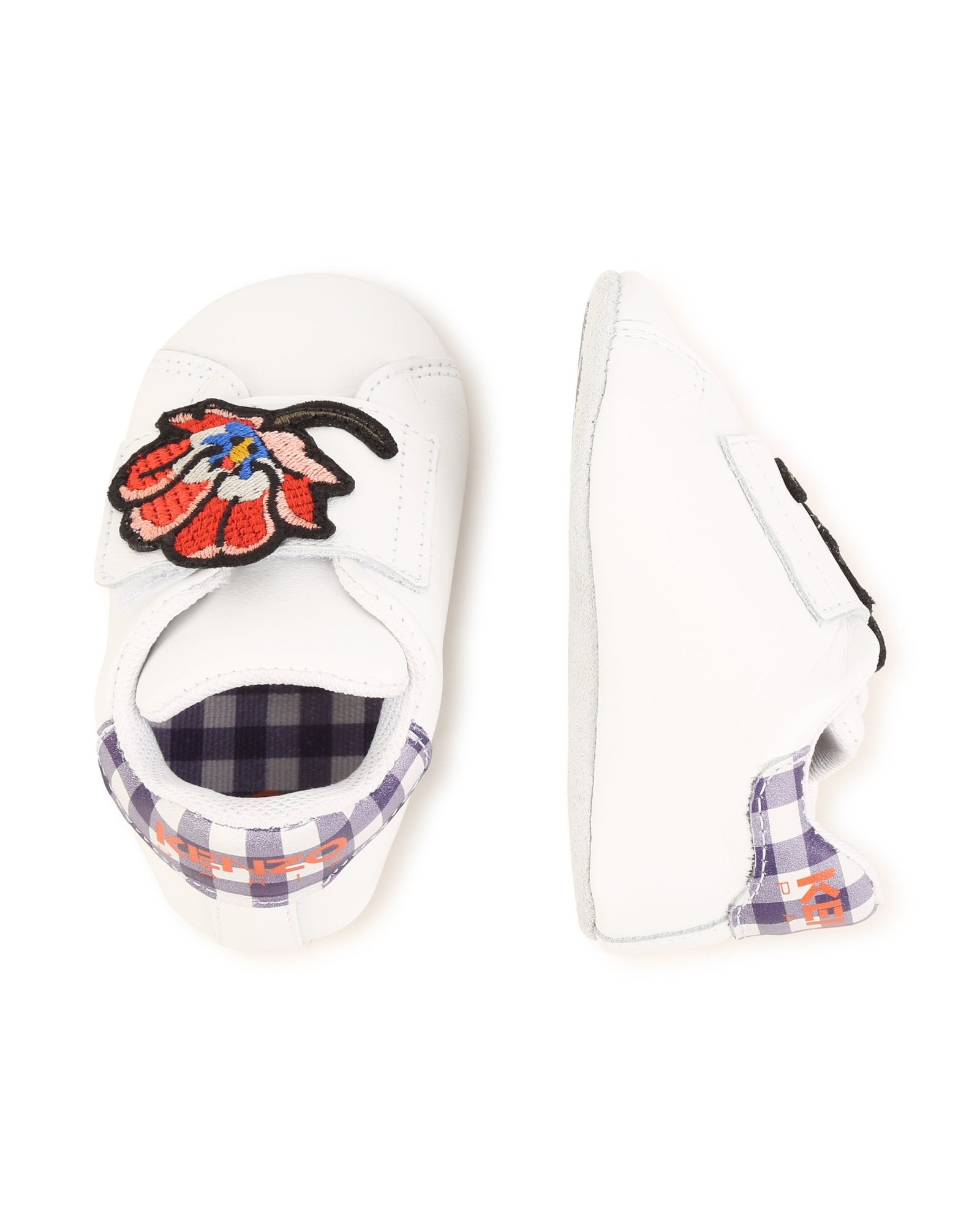 Chaussons en cuir - Ivoire