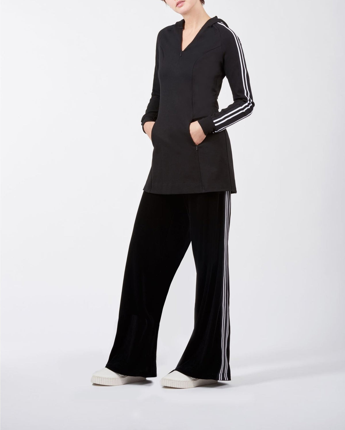 Pantalon Kade oversize - Black & White
