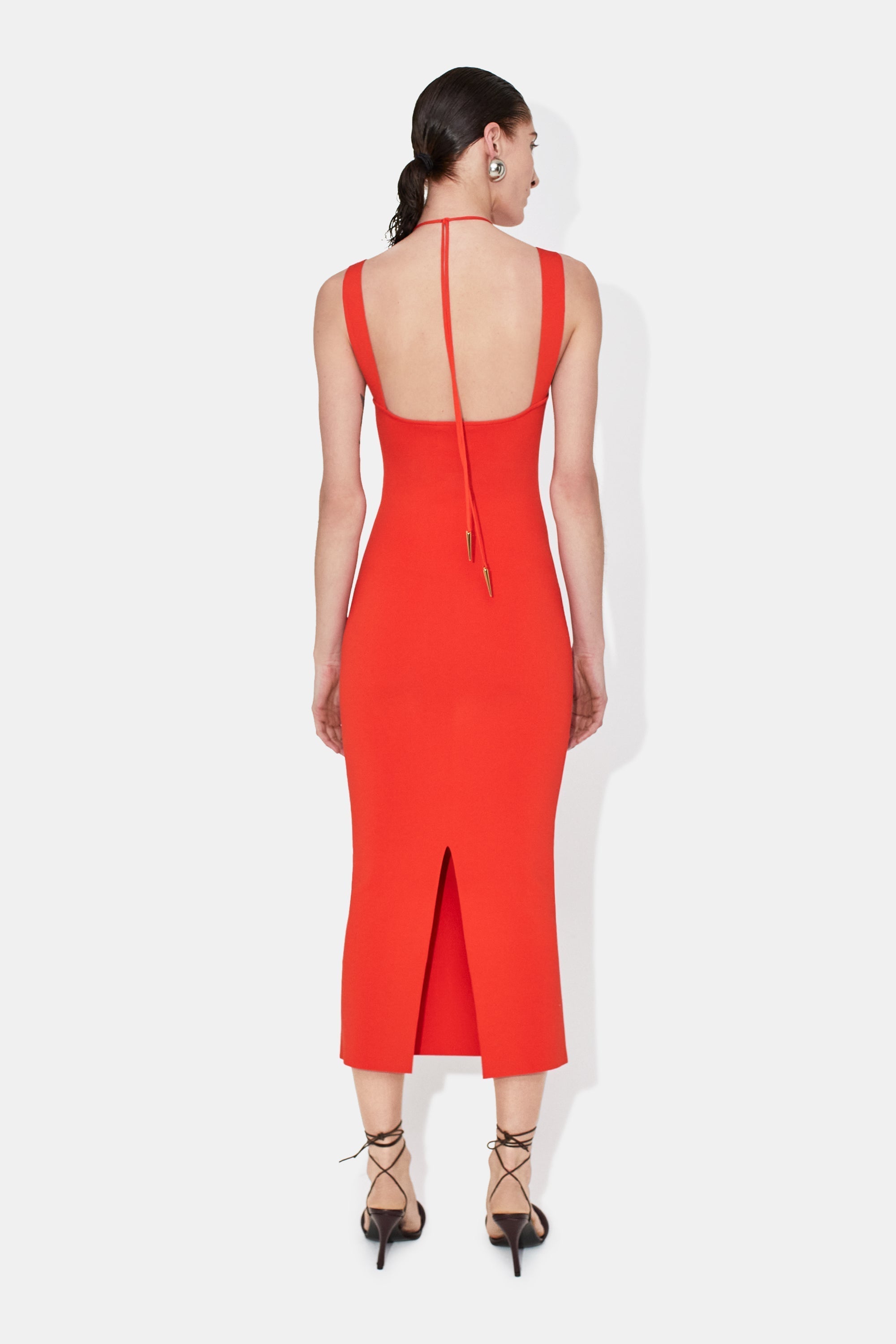 Robe Kali à découpes - Orange Rust