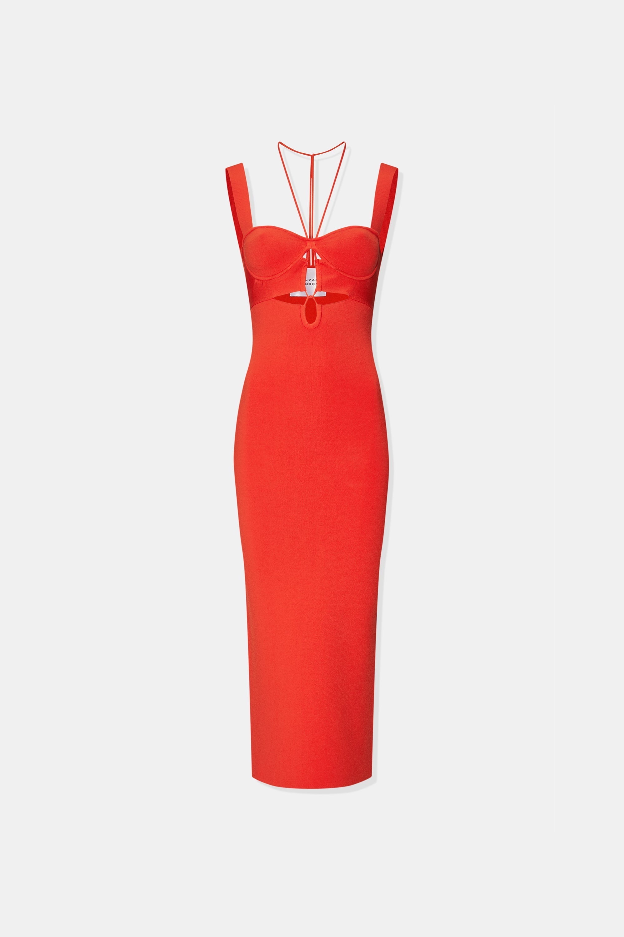 Robe Kali à découpes - Orange Rust