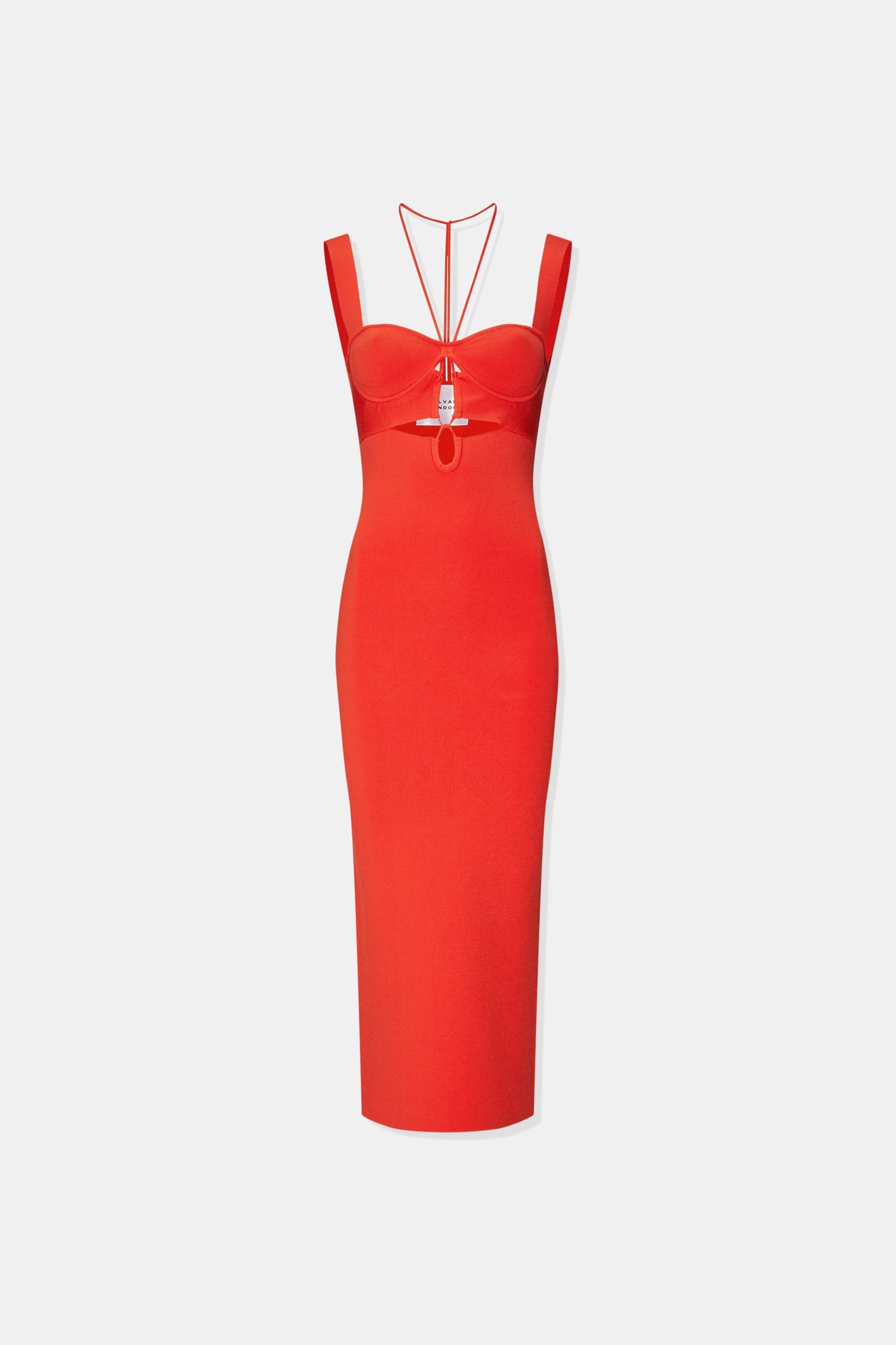 Robe Kali à découpes - Orange Rust
