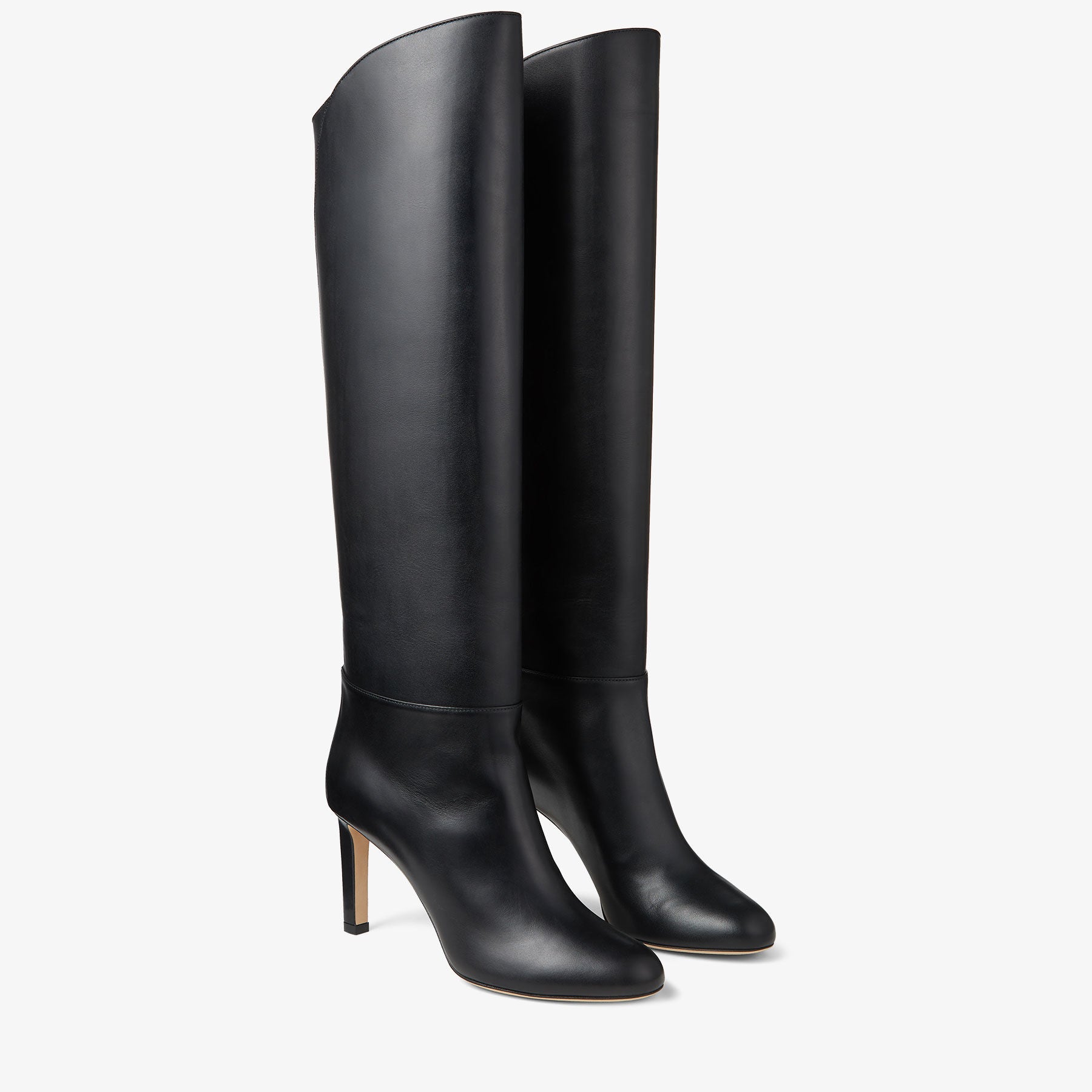 Karter 85 mid-high leather boots - Black