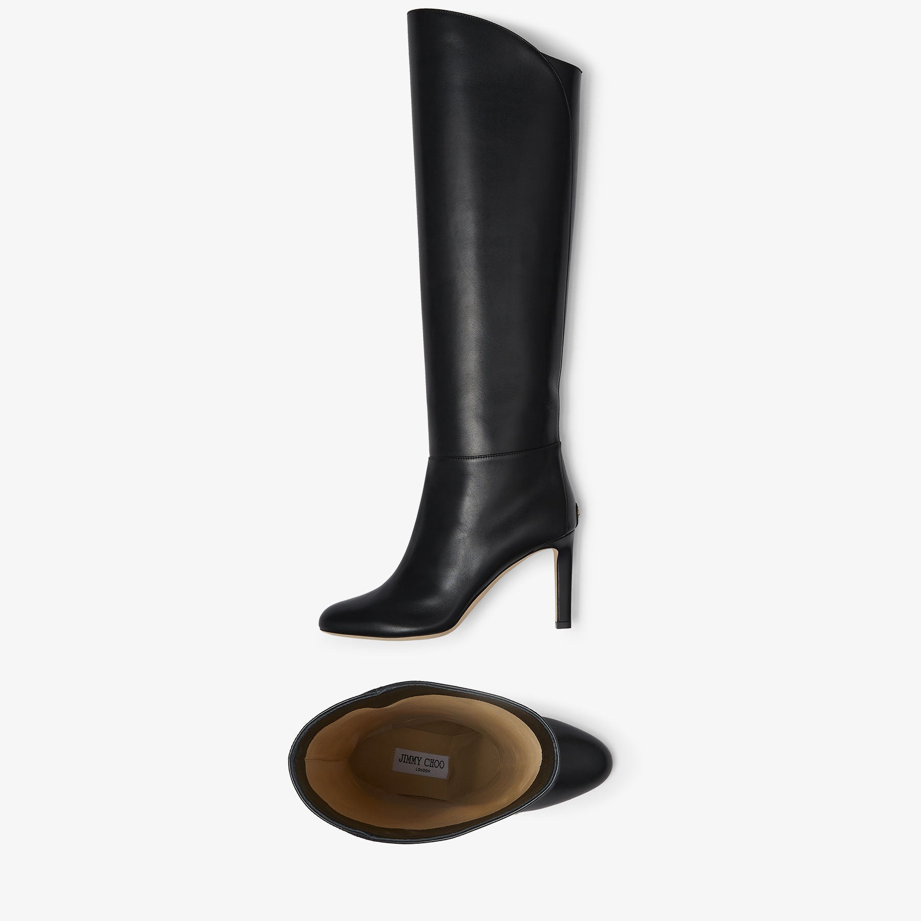 Karter 85 mid-high leather boots - Black