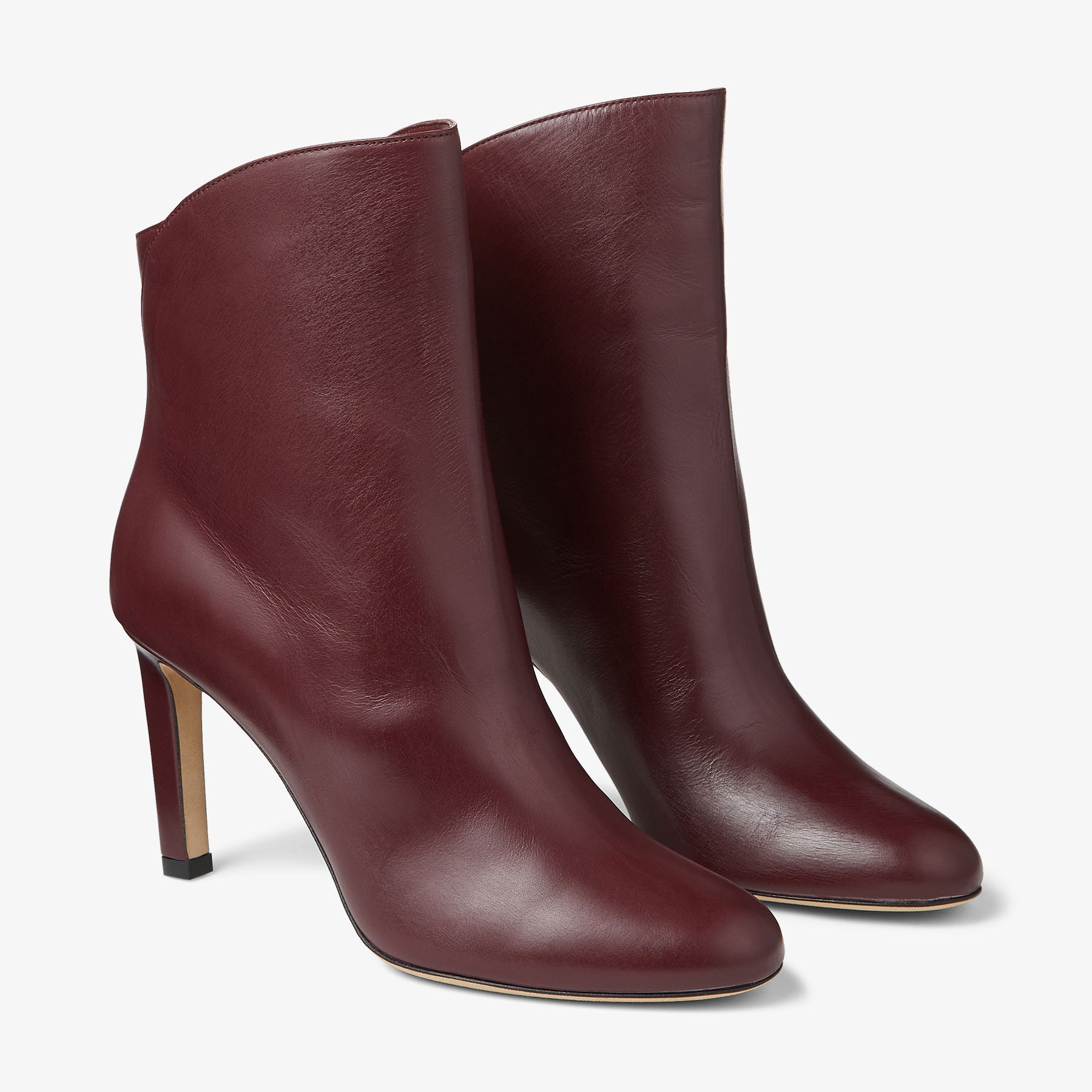 Bottines Karter 85 en cuir - Burgundy