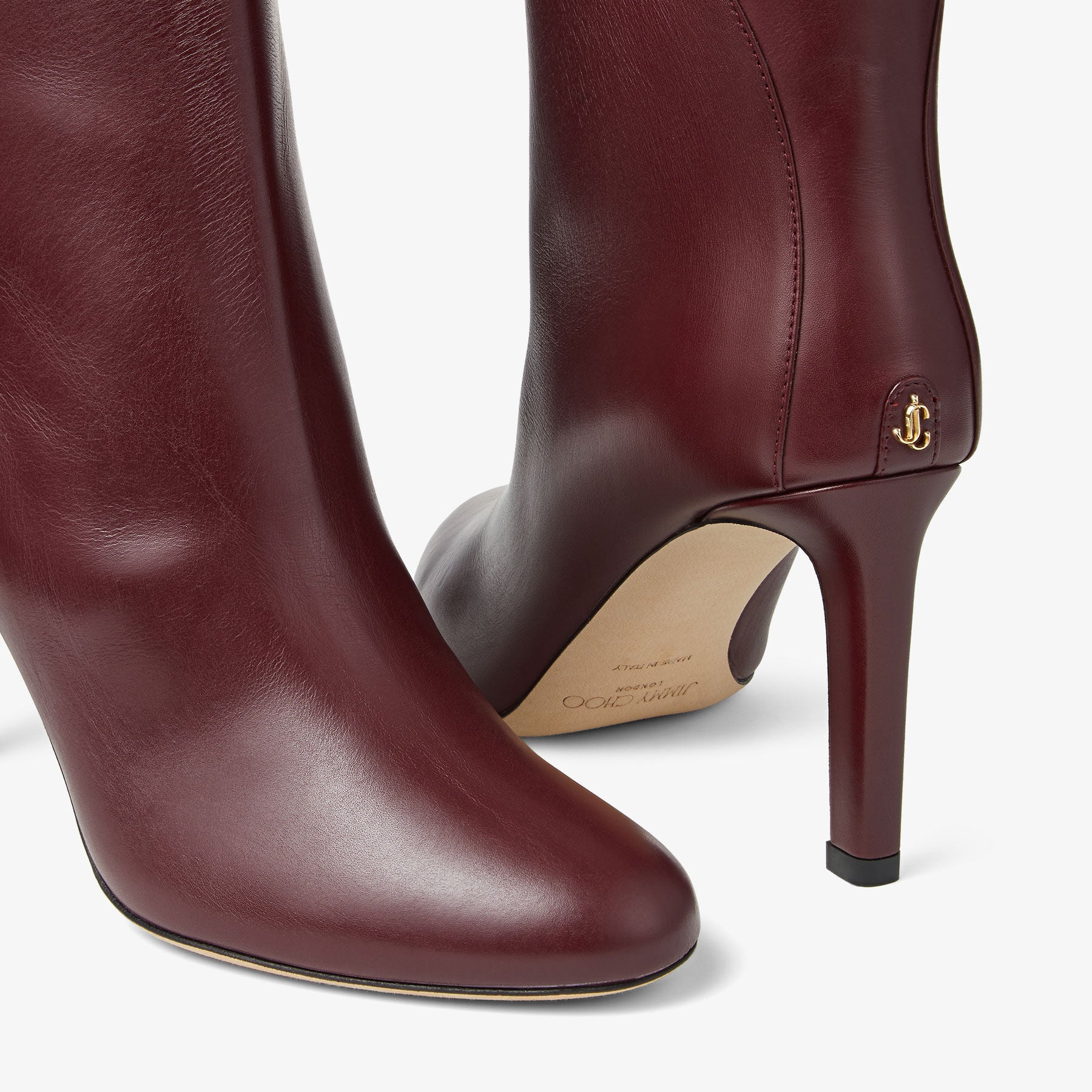 Bottines Karter 85 en cuir - Burgundy