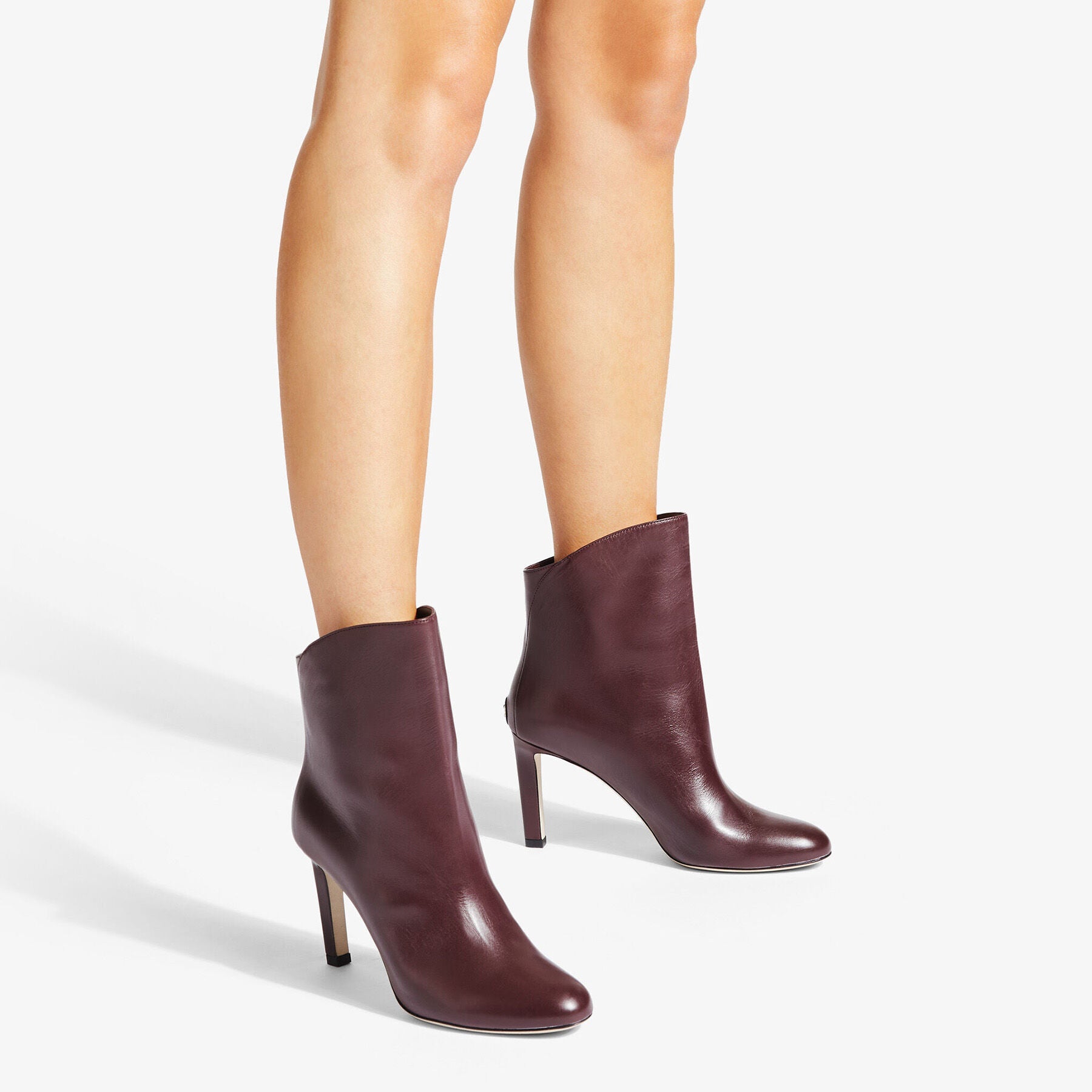 Bottines Karter 85 en cuir - Burgundy