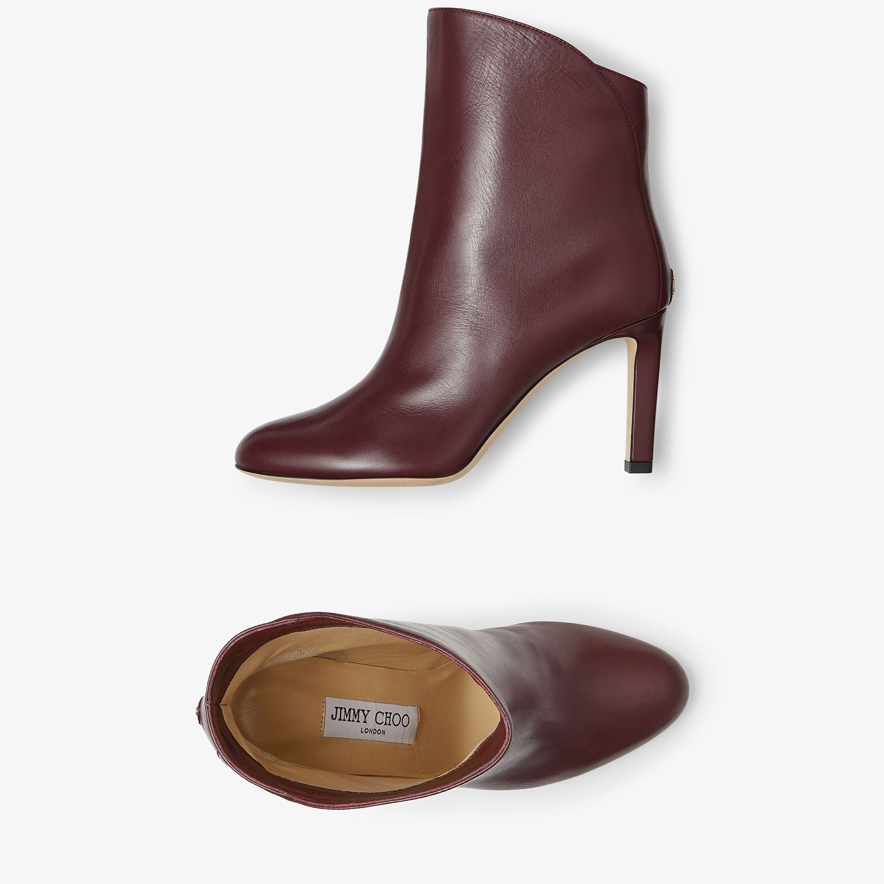 Bottines Karter 85 en cuir - Burgundy