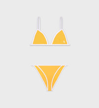 Bas de bikini Kate à liseré - Sunshine Yellow