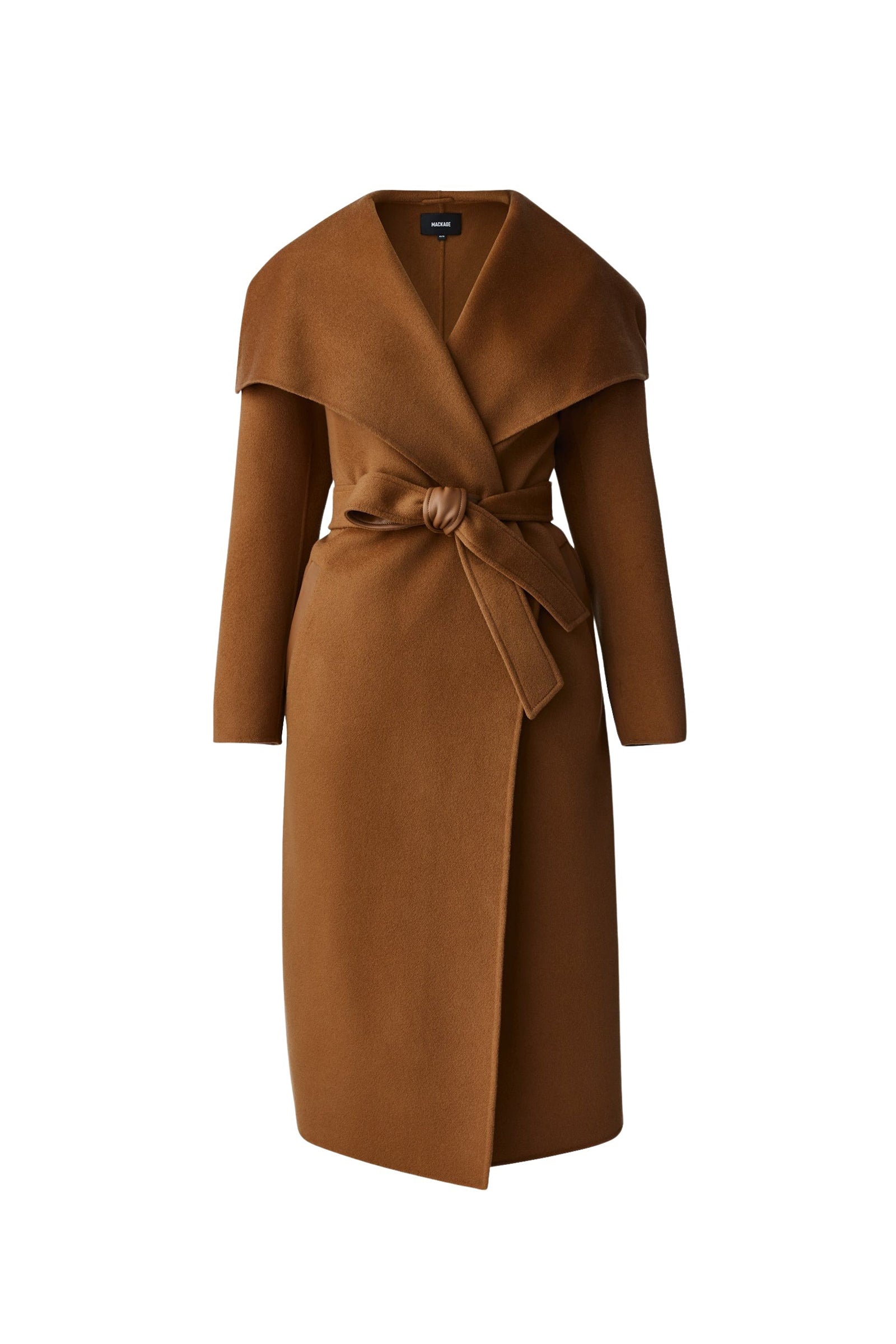 Kate long coat in wool - Camel