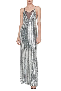 Robe longue Kate - Silver