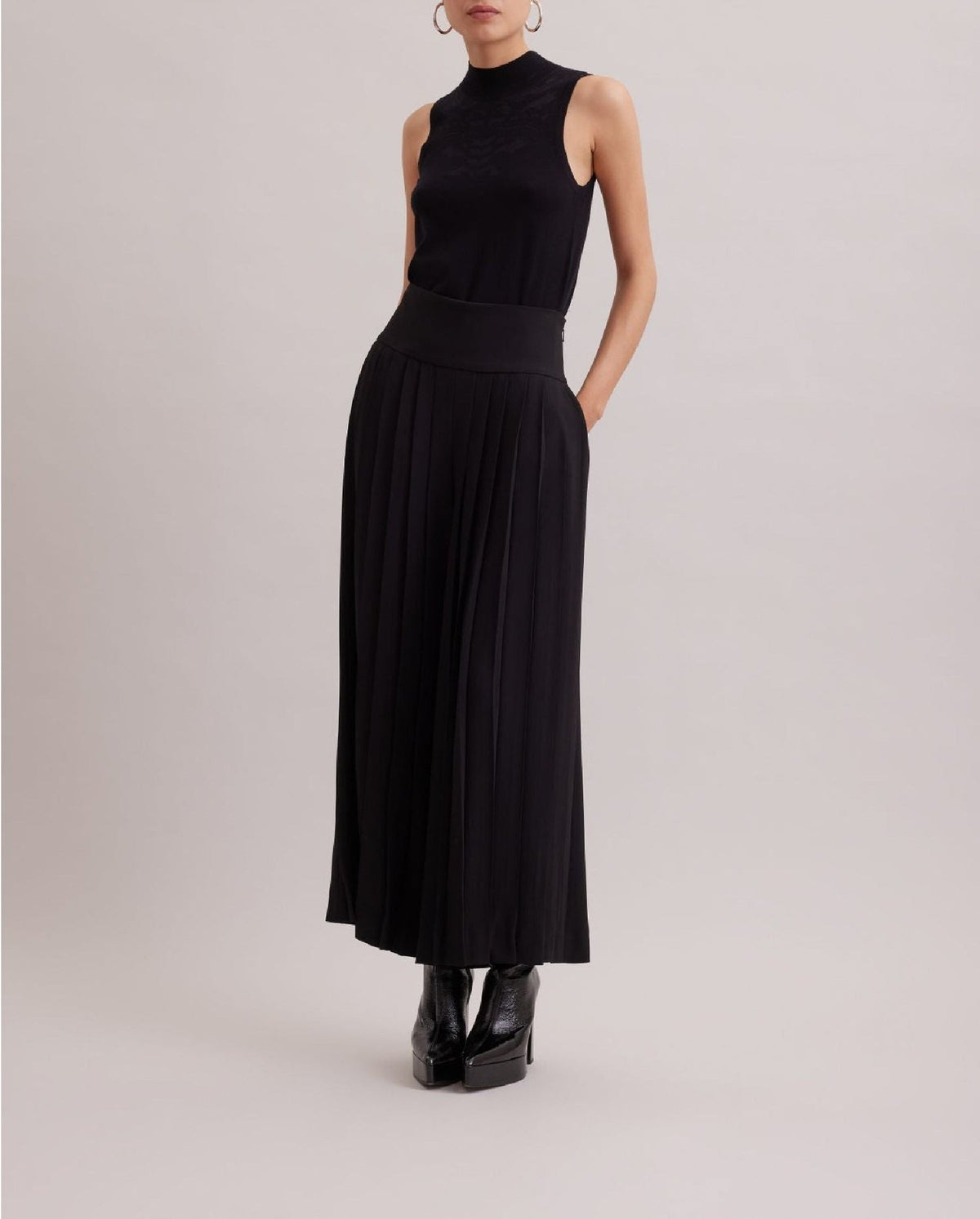 Pull sans manche Katixa en maille - Black