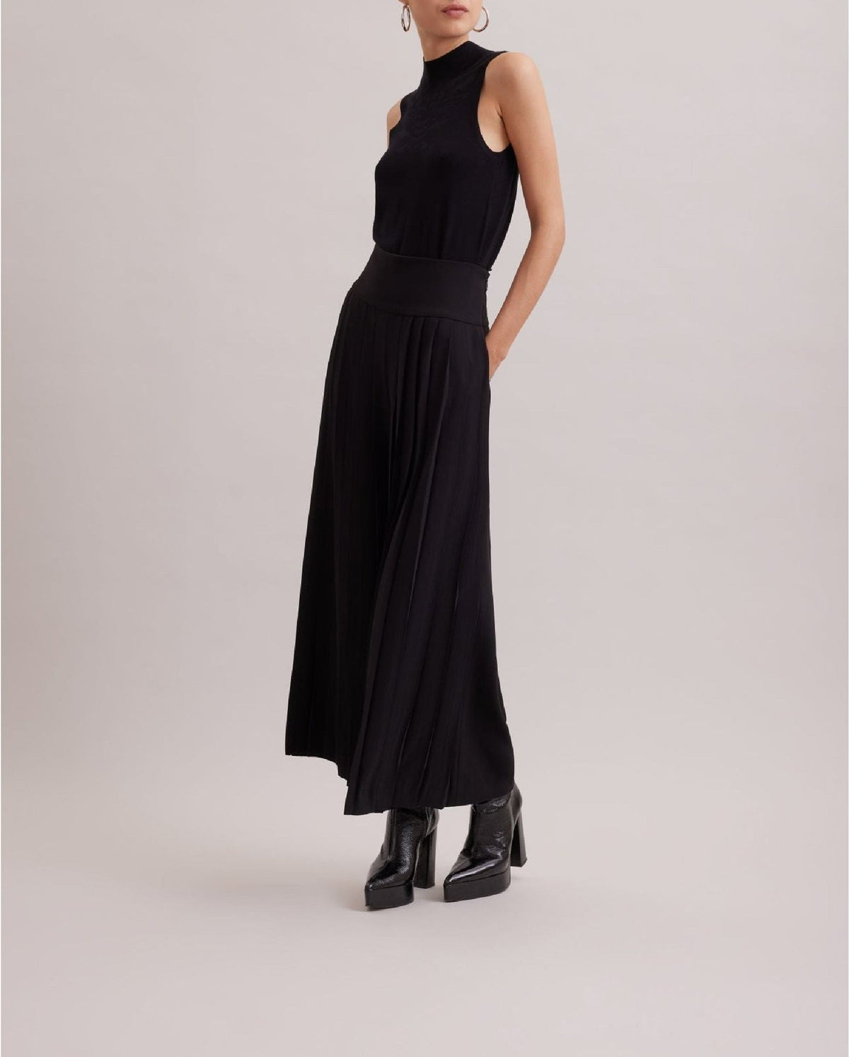 Pull sans manche Katixa en maille - Black
