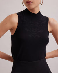 Pull sans manche Katixa en maille - Black