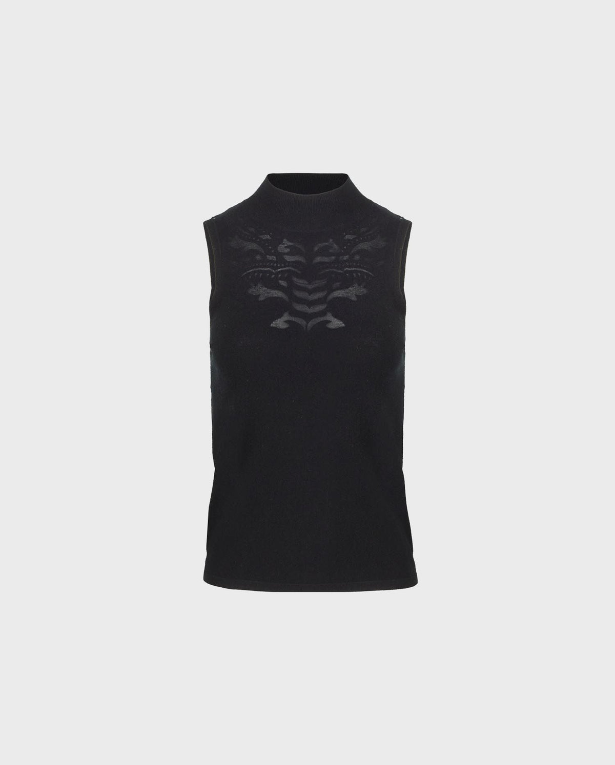 Pull sans manche Katixa en maille - Black